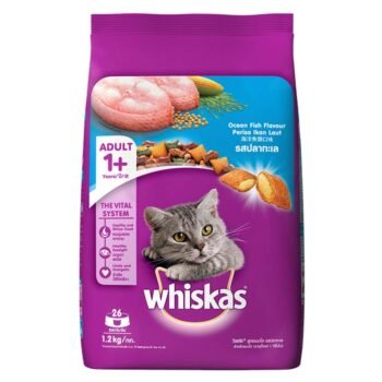 Whiskas Dry Cat Food for Adult Cats 1 Years Ocean Fish Flavour image 1 - Whiskas Dry Cat Food for Adult Cats (1+ Years), Ocean Fish Flavour