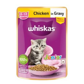 whiskas - Whiskas Kitten (2-12 months) Wet Cat Food Chicken in Gravy 80g