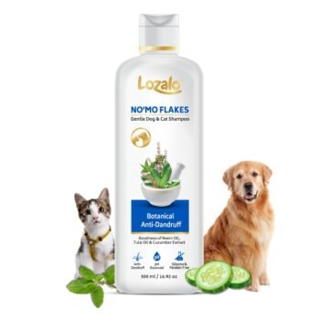 51lriVFBNUL - Lozalo NO'MO FLAKES Botanical Anti-Dandruff Gentle Dog & Cat Shampoo