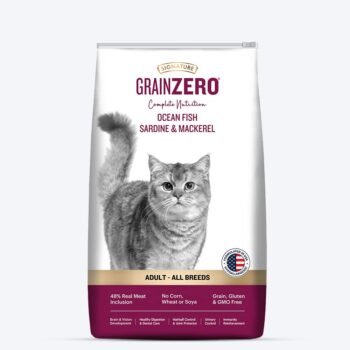 51zO0KoKuZL - GRAINZERO Ocean Fish Sardine and Mackerel Dry Food for Adult Cats of All Breeds