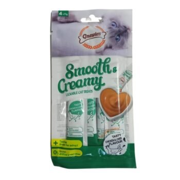 Gnawlers Creamy Cat Treats Tasty Chicken and Liver Flavour 4 x 15g Pouch image 1 - Gnawlers Creamy Cat Treats - Tasty Chicken and Liver Flavour