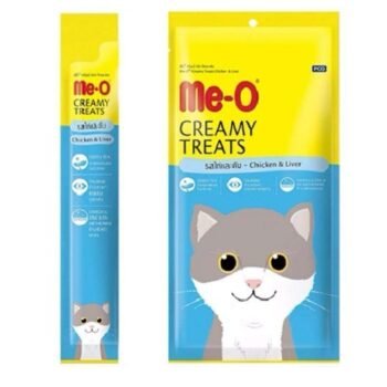 Me O Creamy Cat Treats Chicken Liver image 1 - Me-O Creamy Cat Treats - Chicken & Liver