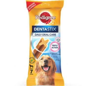 PEDIGR1 - Pedigree Dentastix Dog Treat Oral Care for Adult Large Breed (25 kg+), (7 Sticks) 270g Weekly Pac