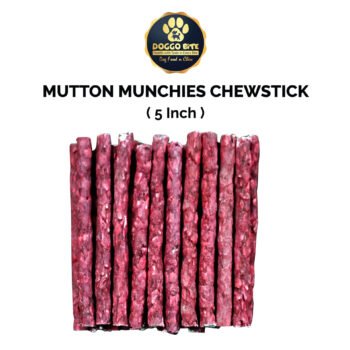 Mutton Munchies 1 scaled 1 - DOGGO BITE Mutton Munchy Sticks 5 Inch Pack of 1 KG – Healthy Dog Chew
