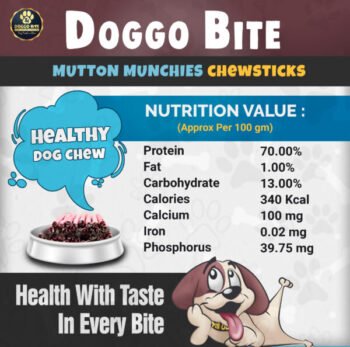 Mutton Munchies 5 600x594 2 - DOGGO BITE Mutton Munchy Sticks 5 Inch Pack of 1 KG – Healthy Dog Chew