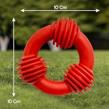 DR2 2 - Drools Safe Rubber Chew Trio Bolt Ring Dog Toy