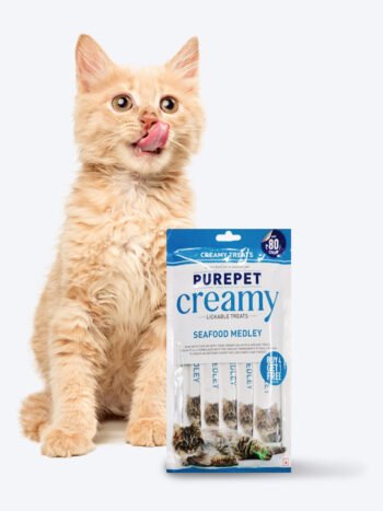 PP1 - Purepet Creamy Lickable Treats for Cats | Seafood Medley