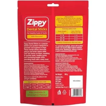 ZIPPY3 - Zippy Dental Sticks Milk Flavoured For Dogs | For Healthy Gums & Teeth