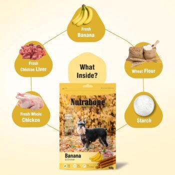 banana4 - Nutrabone Banana & Chicken Treat for Dogs