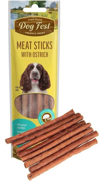 df2 - Dog Fest Meat Sticks with Ostrich for Adult Dogs