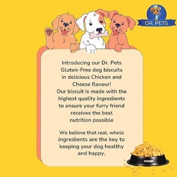 dr2 - Bistik Biscuits | Chicken Cheese by Dr. Pets - Crunchy & Nutritious Dog Treats