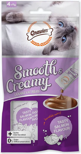 gn1 1 - Gnawlers Smooth & Creamy Lickable Cat Treats | Tasty Salmon Flavour