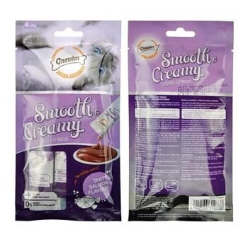 gn12 - Gnawlers Smooth & Creamy Lickable Cat Treats | Tasty Salmon Flavour