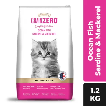 gz1 - Grainzero Complete Nutrition Mother & Kitten Dry Food | Ocean Fish | Sardine & Mackerel