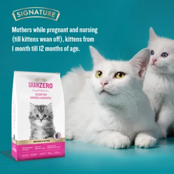 gz4 - Grainzero Complete Nutrition Mother & Kitten Dry Food | Ocean Fish | Sardine & Mackerel