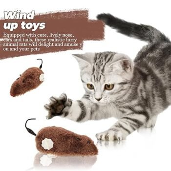 mouse3 - Doggo Bite Wind-Up Coloured Mouse Toy for Pets