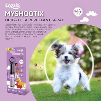 my3 - Lozalo Myshootix | Tick & Flea Repellant Spray | 150 Spray