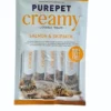 ppc - Purepet Creamy Lickable Treats For Cats | Salmon & Skipjack Flavour