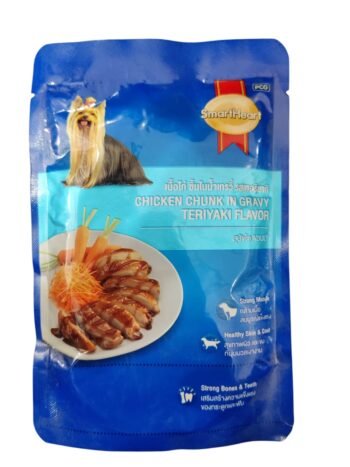 WhatsApp Image 2024 12 03 at 15.02.37 - SmartHeart Chicken Chunk in Gravy Teriyaki Flavor Dog Wet Food (80g)