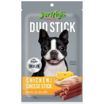 jerhigh - Jerhigh Duo Stick Treat for Dogs | Chicken with Cheese Stick - 50g