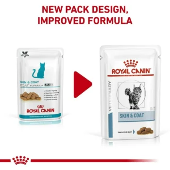 skin coat2 - Royal Canin Skin & Coat Cat Wet Food - (85g x 12 Pouches)