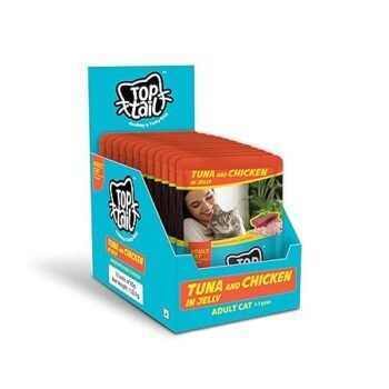 tt - Top Tail Adult Cat Wet Food (+1 Year) - 85g | Tuna and Chicken in Jelly