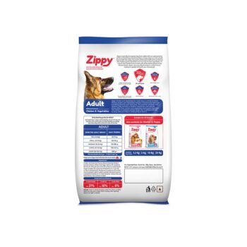 zippy adult1 - Zippy Adult Dog Food | Chicken & Vegetables Flavour