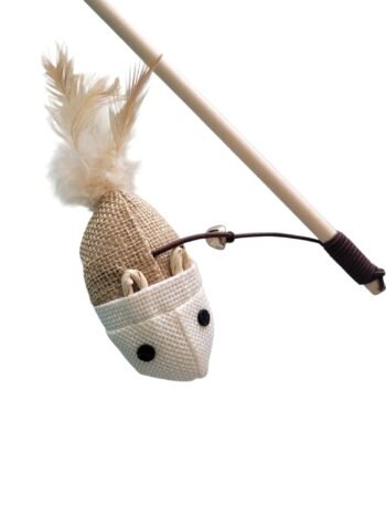 WhatsApp Image 2025 03 29 at 11.42.42 2 - Cat Teaser Stick Toy with Fish and Bell – Esther's Lab