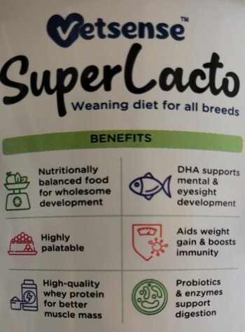 WhatsApp Image 2025 03 29 at 13.54.44 1 - Vetsense Superlacto Weaning Diet for All Breeds 400 gm
