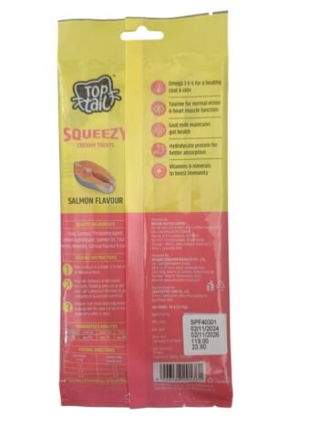 IMG 20250727 WA0022 - TOP TAIL Squeezy Creamy Treats – Salmon Flavour - 60g