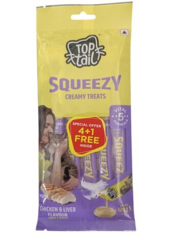 IMG 20250727 WA0028 - TOP TAIL Squeezy Creamy Treats – Chicken & Liver Flavour - 60g