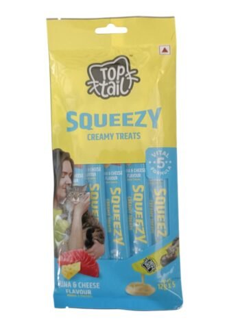 IMG 20250727 WA0029 - TOP TAIL Squeezy Creamy Treats – Tuna & Cheese Flavour - 60g